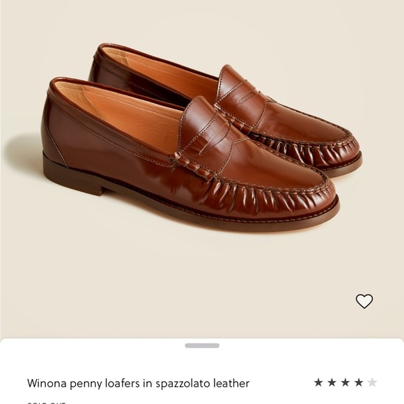 J. Crew Shoes - J Crew Winona Penny Loafers in Brown Leather - Women’s Size 9